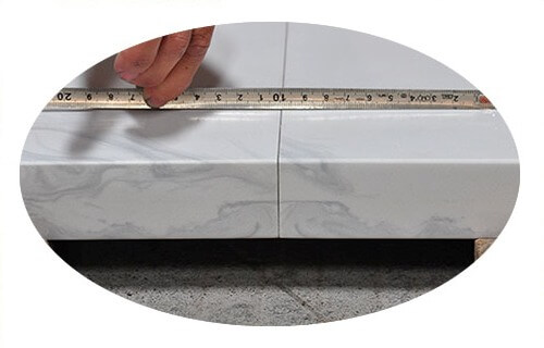 China Quartz Countertops Manufacturers Seam Checking 1